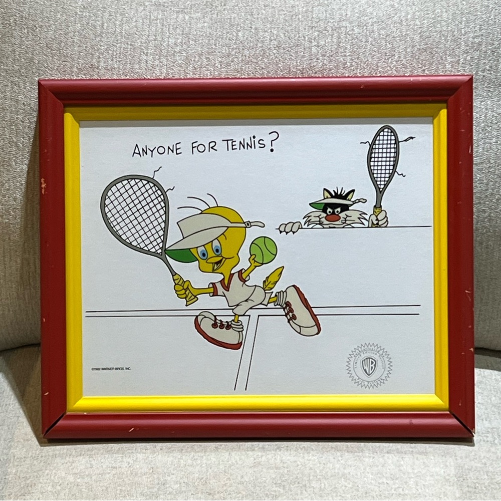 Warner Bros 1992 Limited Edition Anyone for Tennis? Sericel Framed